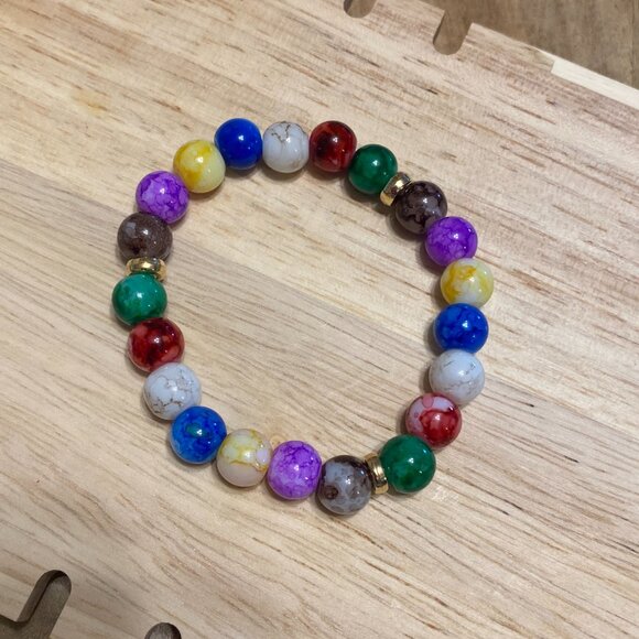 RAINBOW BEADED BRACELET - Picture 4 of 5